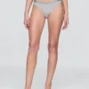 Bikini de algodón orgánico elástico con logotipo