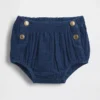 Bloomers de gasa de algodón estilo marinero para bebé