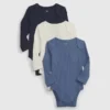 Body de canalé fino «Baby First Favorites» (paquete de 3)