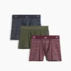 Boxers de algodón orgánico elástico de 5" (paquete de 3)