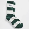 Calcetines cortos con logotipo y rayas de rugby