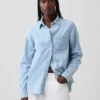Camisa clásica de mezclilla de algodón orgánico