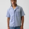 Camisa de chambray estilo resort