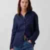 Camisa oversize 100 % lino