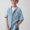 Camisas de mezclilla para niños de corte holgado