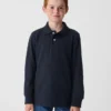 Camisas de uniforme de algodón orgánico para niños