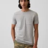 Camiseña con bolsillo de algodón orgánico para adultos