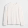 Camiseña holgada de niños estilo Henley