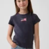 Camiseña infantil de canalé con bordados