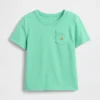 Camiseta con bolsillo para bebés y niños pequeños, combinable