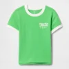 Camiseta con cuello redondo y ribete «Gap Baby and Child» para bebés y niños pequeños