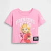 Camiseta con diseño de la Princesa Peach para niños pequeños