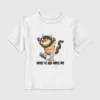Camiseta con diseño gráfico «Donde viven los monstruos» para niños pequeños