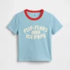 Camiseta con estampado para bebés y niños pequeños, combinable