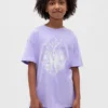Camiseta con estampado para niños, estilo túnica oversize