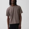 Camiseta corta de peso pesado para adultos