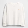 Camiseta de algodón gruesa para bebés y niños pequeños