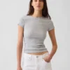 Camiseta de canalé moderna