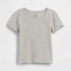 Camiseta de canalé para bebés y niños pequeños, combinable