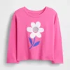 Camiseta gráfica holgada combinable para bebés y niños pequeños