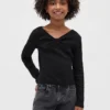 Camiseta infantil con cuello de lazo