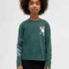 Camiseta infantil oversize con diseño gráfico