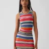 Camiseta sin mangas transparente «Happy Stripe» de Gapstudio