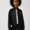 Chaqueta cortavientos con logo de estilo relajado para niños