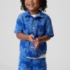 Conjunto de gasa de algodón con estampado floral para bebés y niños pequeños