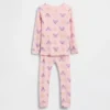 Conjunto de pijama de algodón cepillado orgánico de Barrio Sésamo para Bebé y Niño