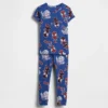 Conjunto de pijama de algodón orgánico cepillado de Marvel para Bebé y Niño