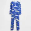 Conjunto de pijama de algodón orgánico cepillado para bebés y niños