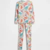 Conjunto de pijama de algodón orgánico cepillado para niños