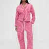 Gap × Summer Fridays: Pantalones de pijama holgados de popelín a rayas