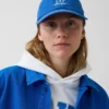 Gorra de béisbol con logotipo azul
