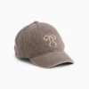 Gorra de béisbol infantil de mezclilla con moño
