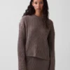 Jerséu oversize de punto trenzado CashSoft