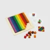 Juego de habilidades matemáticas con 100 cubos para contar