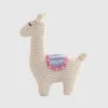 Juguete de llama tejido a ganchillo