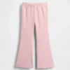 Leggings acampanados con costuras acanaladas para bebés y niños, combinables