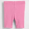 Pantalones cortos de ciclista acanalados para bebés y niños pequeños, combinables