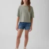 Pantalones cortos de mezclilla de talle bajo y corte ultrasuave para niños
