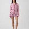 Pantalones cortos de pijama de popelín