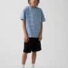 Pantalones cortos deportivos de malla para niños de 8"