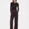 Pantalones plisados de talle alto 365