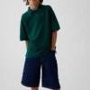 Polo de piqué holgado para niños