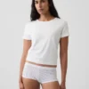 Shorty de algodón orgánico elástico súper suave