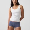 Shorty de algodón orgánico elástico súper suave
