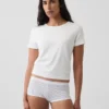 Shorty de algodón orgánico elástico súper suave