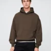 Sudadera con capucha oversize de peso pesado para adultos